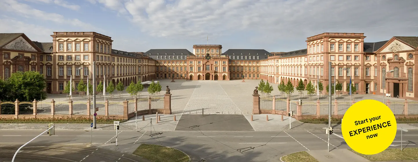 Photo: Staatliche Schlösser und Gärten Baden-Württemberg, Christoph Hermann Mannheim Baroque Palace, overview of the palace grounds