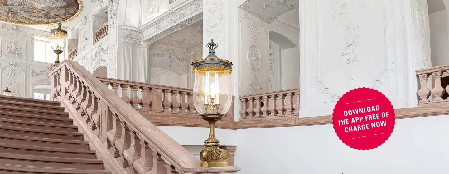 Photo: Staatliche Schlösser und Gärten Baden-Württemberg, Dirk Altenkirch Mannheim Baroque Palace, antechamber with ornamental silver